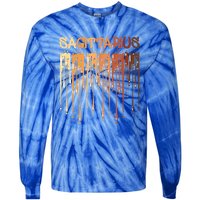 Sagittarius Afro Queen Black Zodiac Birthday Great Gift Tie-Dye Long Sleeve Shirt