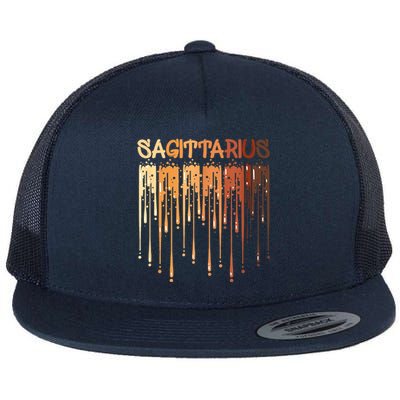 Sagittarius Afro Queen Black Zodiac Birthday Great Gift Flat Bill Trucker Hat