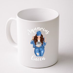 Streetwise Aquarius Queen Brunette Sexy January February Gift Coffee Mug