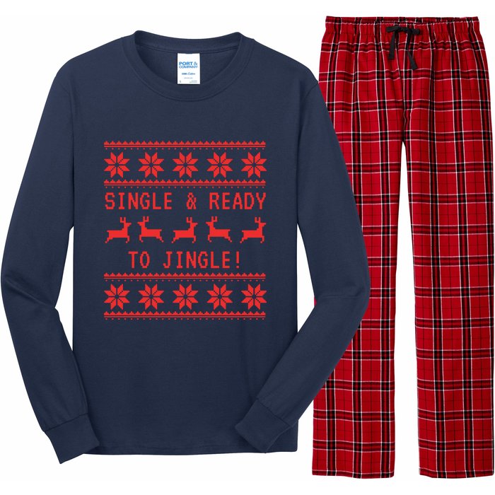 Single And Ready To Jingle Long Sleeve Pajama Set