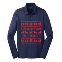 Single And Ready To Jingle Silk Touch Performance Long Sleeve Polo