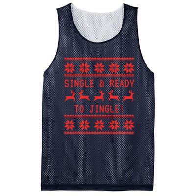 Single And Ready To Jingle Mesh Reversible Basketball Jersey Tank