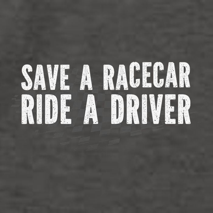 Save A Racecar Ride A Driver Vector Backpack