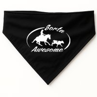 Sorta Awesome Ranch Sorting Western Horse Funny Cow Country USA-Made Doggie Bandana