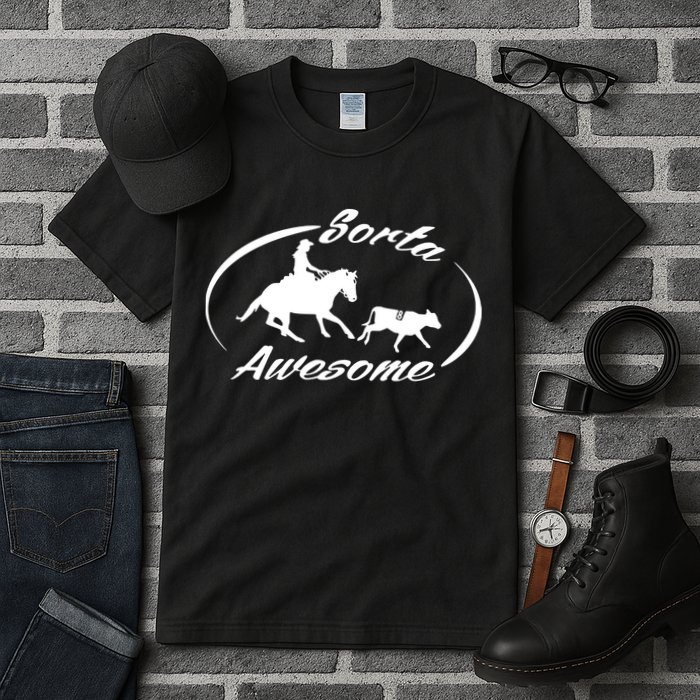 Sorta Awesome Ranch Sorting Western Horse Funny Cow Country Tall T-Shirt