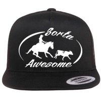 Sorta Awesome Ranch Sorting Western Horse Funny Cow Country Flatbill Hat