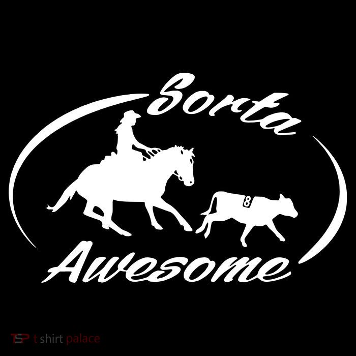 Sorta Awesome Ranch Sorting Western Horse Funny Cow Country Baby Bodysuit