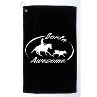 Sorta Awesome Ranch Sorting Western Horse Funny Cow Country Golf Towel
