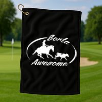 Sorta Awesome Ranch Sorting Western Horse Funny Cow Country Golf Towel