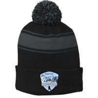 Search And Rescue Stripe Pom Pom Beanie