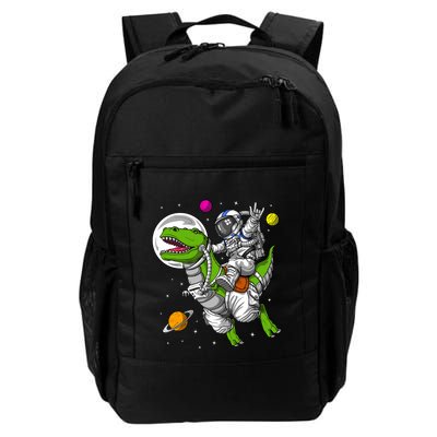 Space Astronaut Riding Trex Dinosaur Funny Boy Daily Commute Backpack