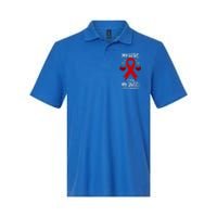 Stroke Awareness Remembrance Hero Is Now My Angel Cute Gift Softstyle Adult Sport Polo