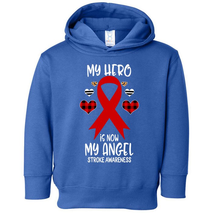 Stroke Awareness Remembrance Hero Is Now My Angel Cute Gift Toddler Hoodie