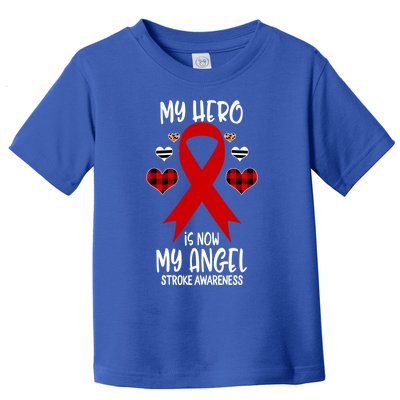 Stroke Awareness Remembrance Hero Is Now My Angel Cute Gift Toddler T-Shirt