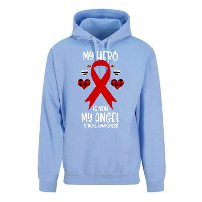 Stroke Awareness Remembrance Hero Is Now My Angel Cute Gift Unisex Surf Hoodie