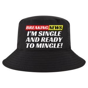 Single And Ready To Mingle Funny Sarcastic Breakup Divorce Cool Comfort Performance Bucket Hat