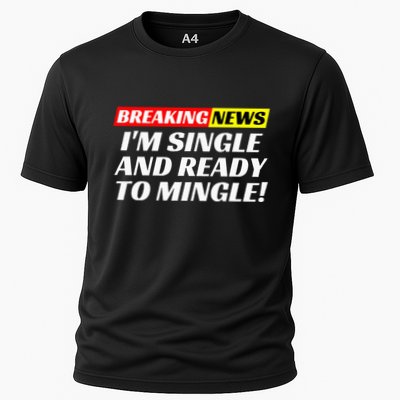 Single And Ready To Mingle Funny Sarcastic Breakup Divorce Performance Shirt