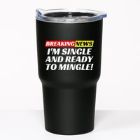 Single And Ready To Mingle Funny Sarcastic Breakup Divorce Tumbler