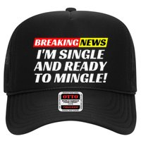 Single And Ready To Mingle Funny Sarcastic Breakup Divorce Hat