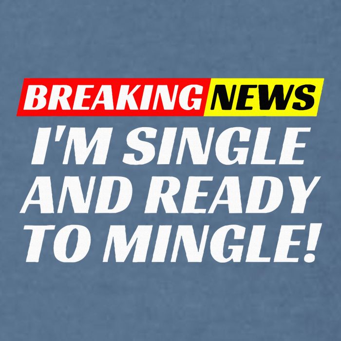 Single And Ready To Mingle Funny Sarcastic Breakup Divorce Garment-Dyed Sweatshirt