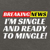 Single And Ready To Mingle Funny Sarcastic Breakup Divorce Cotton Canvas Backpack