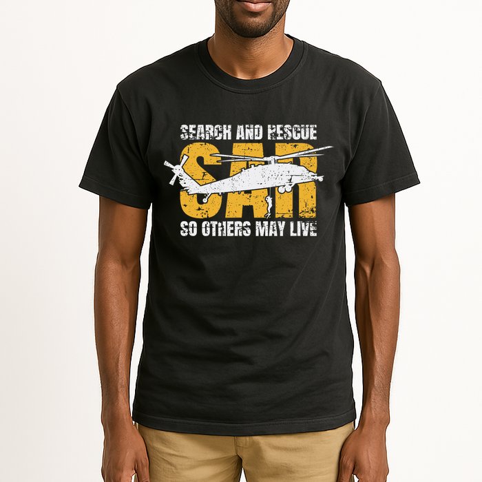 Search And Rescue Helicopter Sar Vintage Distressed Design Tall T-Shirt