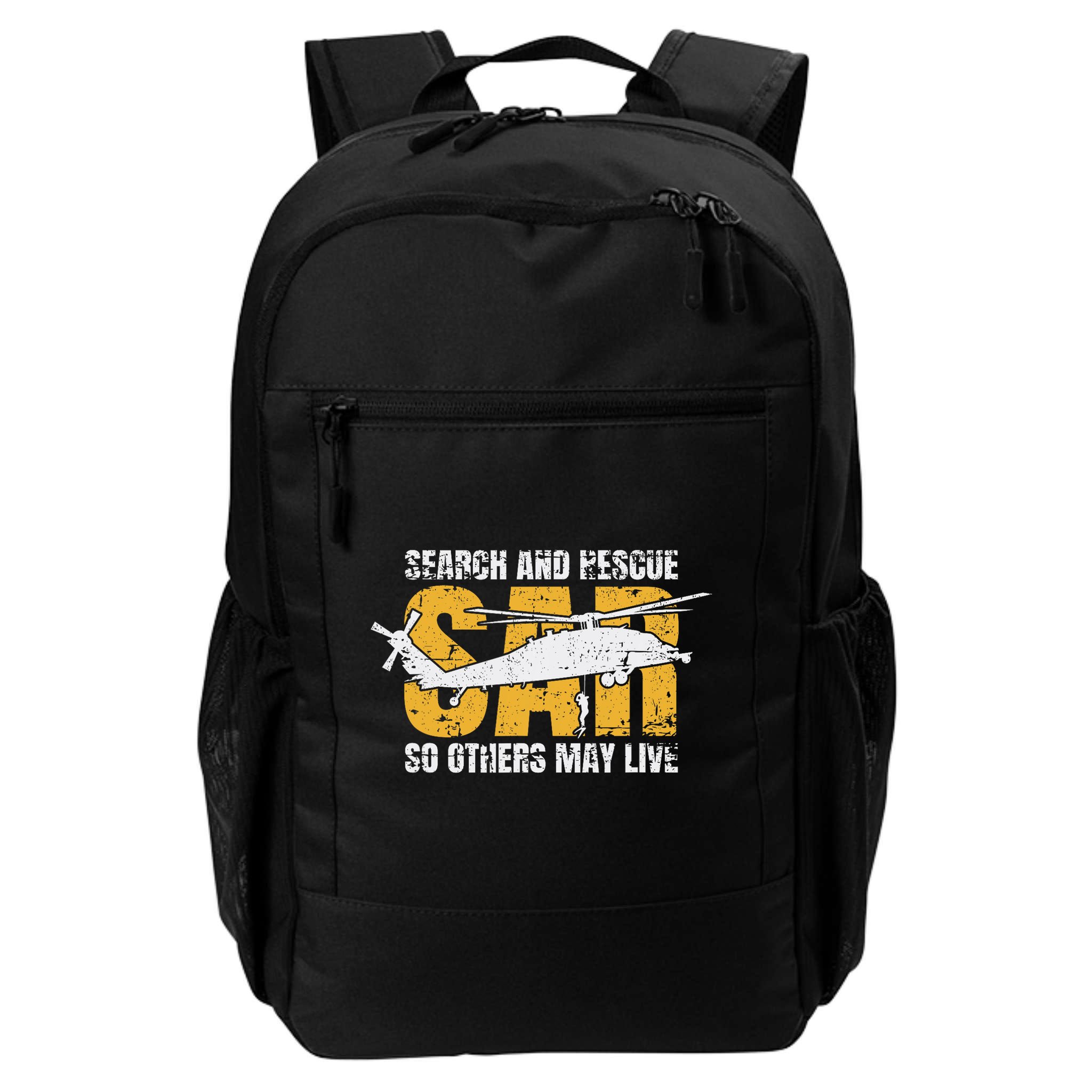 Search And Rescue Helicopter Sar Vintage Distressed Design Backpack