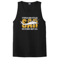 Search And Rescue Helicopter Sar Vintage Distressed Design PosiCharge Competitor Tank