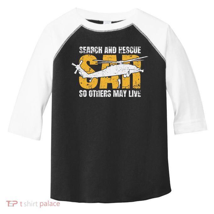 Search And Rescue Helicopter Sar Vintage Distressed Design Toddler Fine Jersey T-Shirt