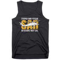 Search And Rescue Helicopter Sar Vintage Distressed Design Tank Top