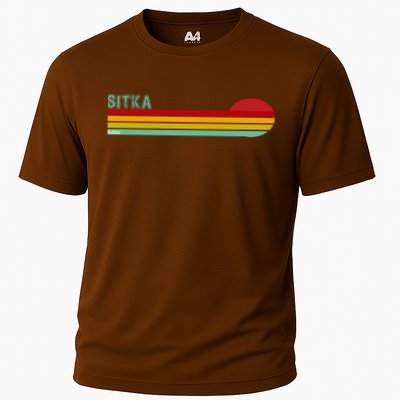 Sitka Alaska Retro Sunset Performance Shirt