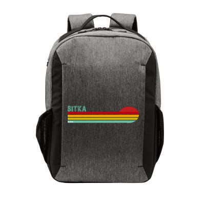 Sitka Alaska Retro Sunset Vector Backpack