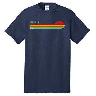 Sitka Alaska Retro Sunset Tall T-Shirt