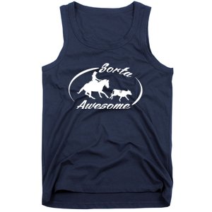 Sorta Awesome Ranch Sorting Western Horse Funny Cow Country Tank Top