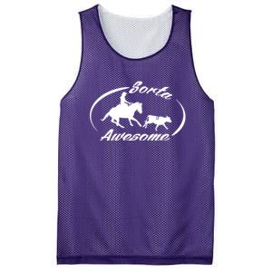 Sorta Awesome Ranch Sorting Western Horse Funny Cow Country Mesh Reversible Basketball Jersey Tank