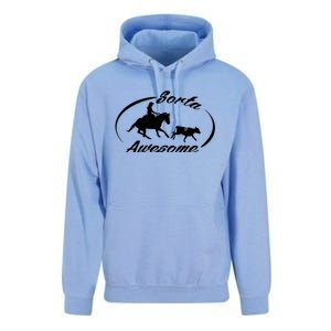 Sorta Awesome Ranch Sorting Western Horse Funny Cow Country Unisex Surf Hoodie