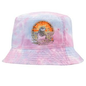 Seal Animal Retro Style Graphic Tee for Boy Girl Tie-Dyed Bucket Hat