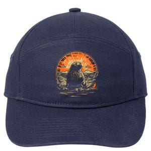 Seal Animal Retro Style Graphic Tee for Boy Girl 7-Panel Snapback Hat