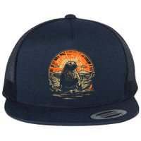 Seal Animal Retro Style Graphic Tee for Boy Girl Flat Bill Trucker Hat