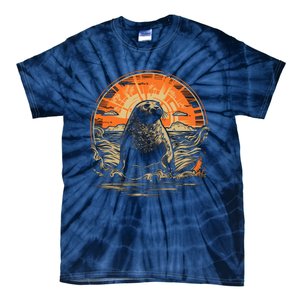 Seal Animal Retro Style Graphic Tee for Boy Girl Tie-Dye T-Shirt