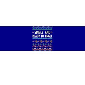 Single And Ready To Jingle Ugly Sweater Christmas Gift Bumper Sticker