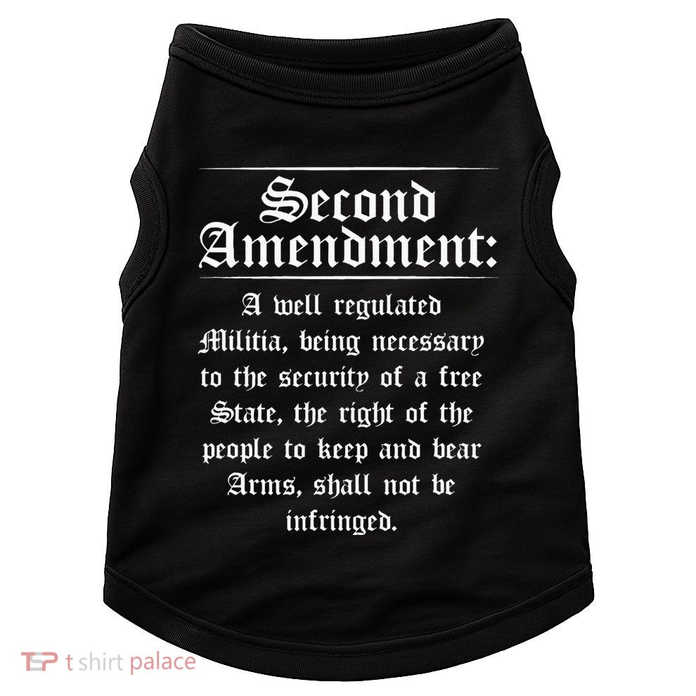 Second Amendment Rights Proud 2a Pro Gun Rights American Doggie Tank
