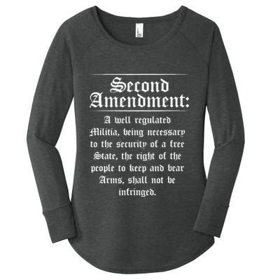 Second Amendment Rights Proud 2a Pro Gun Rights American Women's Perfect Tri Tunic Long Sleeve Shirt
