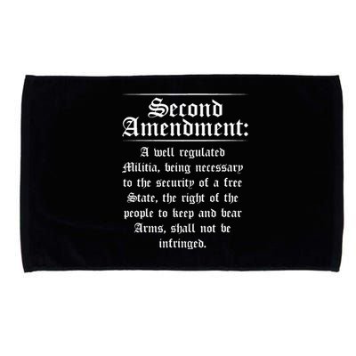 Second Amendment Rights Proud 2a Pro Gun Rights American Microfiber Hand Towel