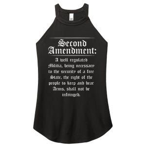 Second Amendment Rights Proud 2a Pro Gun Rights American Women's Perfect Tri Rocker Tank