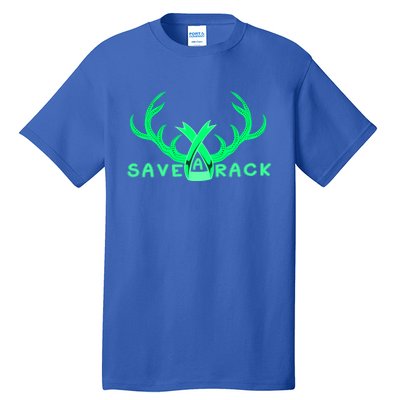 Save A Rack Cute Gift Pink Breast Cancer Awareness Antlers Gift Tall T-Shirt