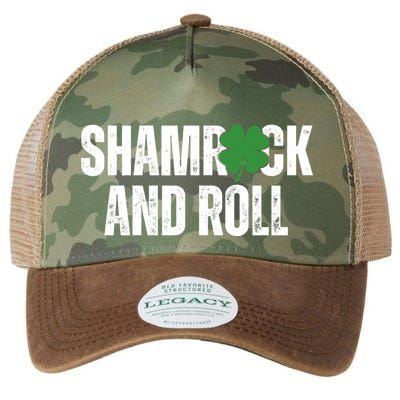 Shamrock And Roll St Patricks Day Legacy Tie Dye Trucker Hat