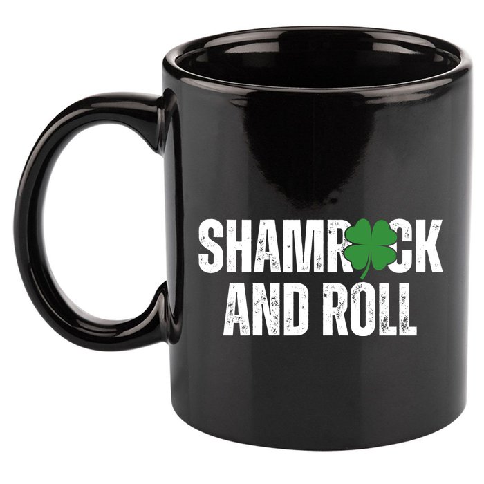 Shamrock And Roll St Patricks Day 11oz C Handle Ceramic Mug