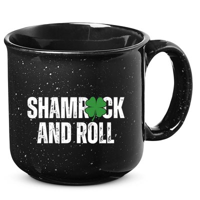 Shamrock And Roll St Patricks Day 15oz Campfire Ceramic Mug