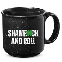 Shamrock And Roll St Patricks Day 15oz Campfire Ceramic Mug